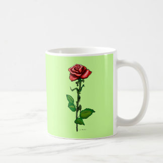 Mug Rose rouge simple