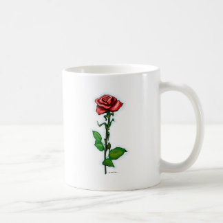 Mug Rose rouge simple