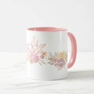 Mug Rose simple Moderne fleurs florales roses pour ell