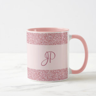 Mug Rose tendance Parties scintillant or Look Modèle M