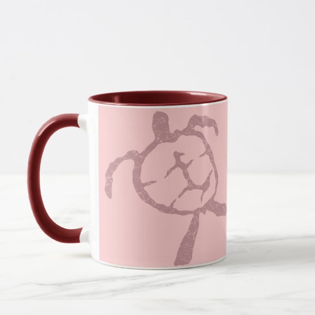 Mug rose tortue (Gauche)