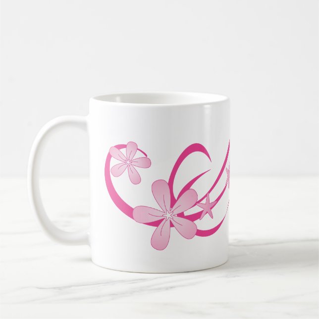 Mug Rose tropical (Gauche)