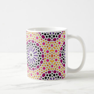 Mug Rose Turc Géométrique, Violet, Jaune