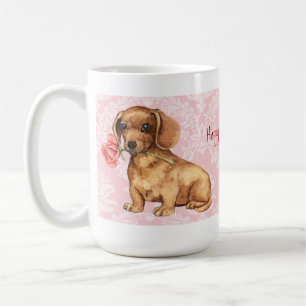 Mug Rose Valentin Dachshund