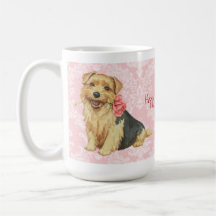 Mug Rose Valentin Norfolk Terrier