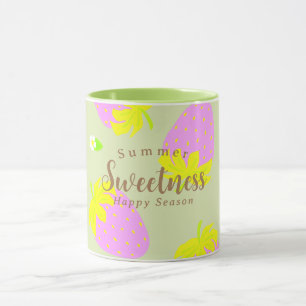 Mug Rose vert fraise