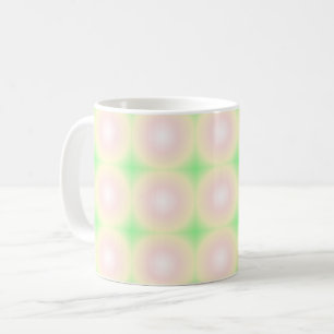 Mug Rose vert pâle Blanc 3D Optique Motif dégradé