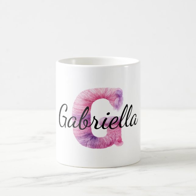 Mug Rose Violet Cozy G Nom  (Centre)