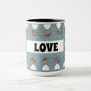Mug Rosebuds & Hearts Love