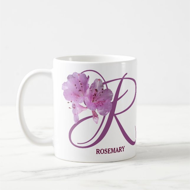 Mug Rosemary nom Rosemary rose fleurs boho (Gauche)