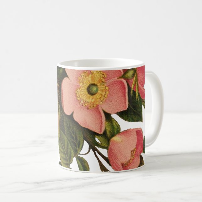 Mug Roses Anciennes Jolies Roses Botaniques Roses (Devant droit)