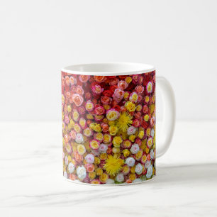 Mug Roses Colorés et Chrysanthèmes Dégradé Floral