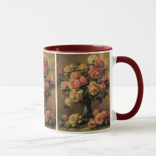 Mug Roses dans un Vase de Pierre Renoir, Art Vintage