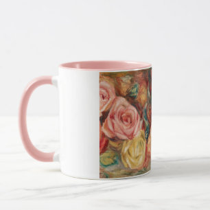Mug Roses de Renoir Impressionist Painting