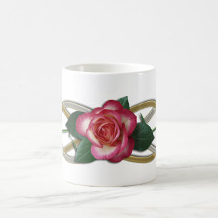 Mug Roses d'or d'argent double infini