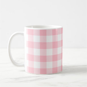 Mug Roses et Blancs Gros En vichy chèques