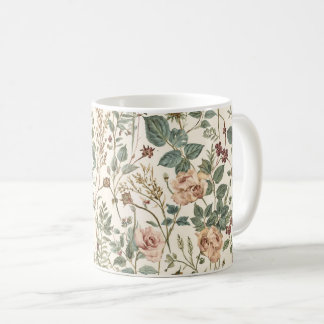 Mug Roses et fleurs sauvages de jardin de campagne vin