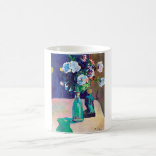 Mug Roses et statuette, Gauguin