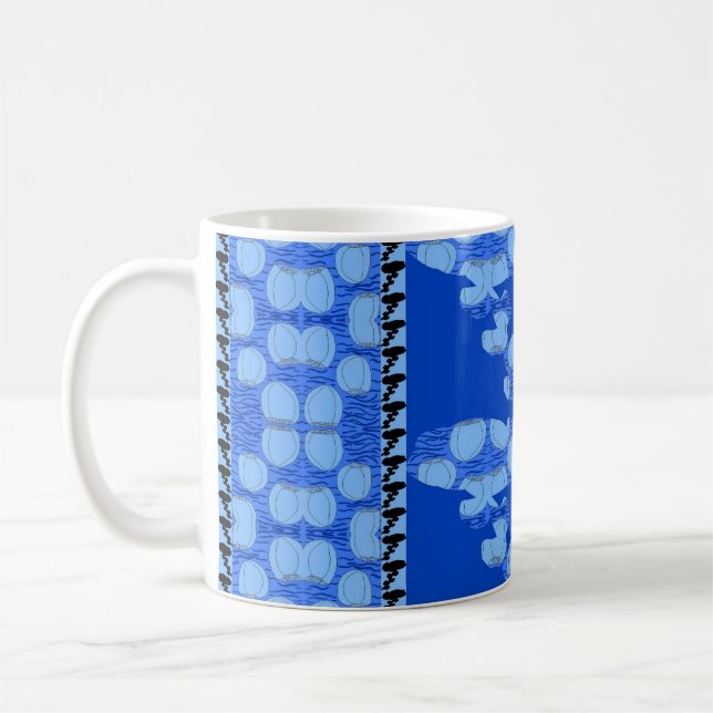Mug Roses Et Vagues Roses (Gauche)