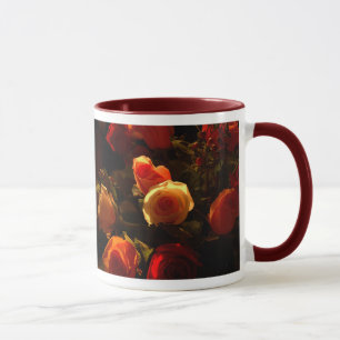 Mug Roses I - Orange, rouge et gloire d'or