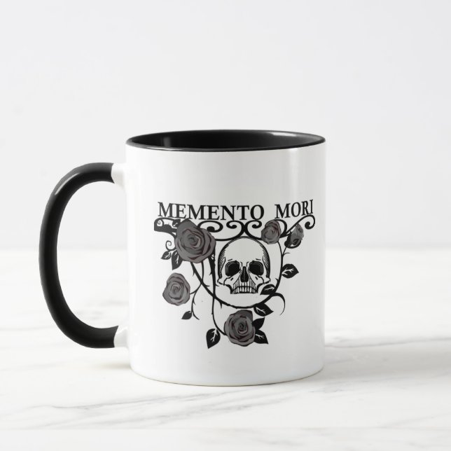 Mug Roses noirs Memento mori (Gauche)