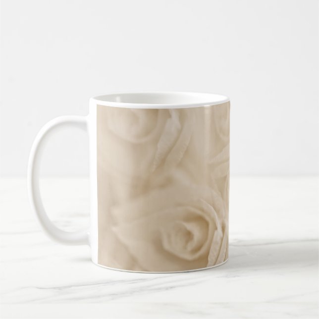 Mug Roses papier Sepia (Gauche)
