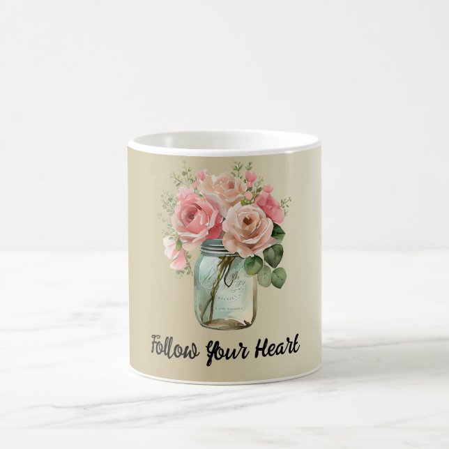 Mug Roses roses d'or Floral (Centre)