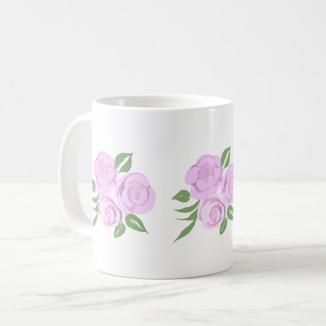 Mug Roses roses douces Musique (Devant gauche)