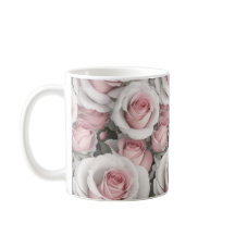 Roses roses et blanches