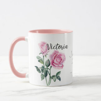 Mug Roses roses Juin Mois de naissance Fleur
