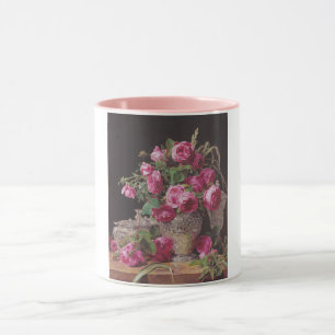 Mug Roses roses (par Ferdinand Georg Waldmüller)
