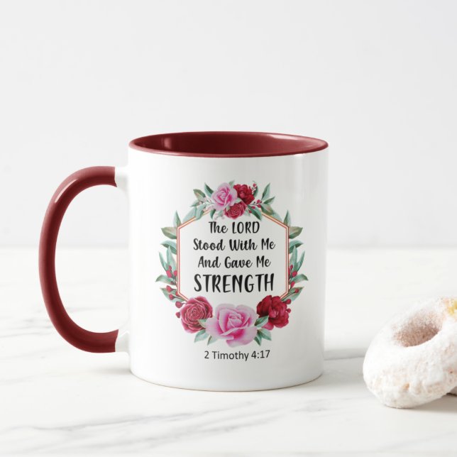 Mug Roses roses roses et rouges Musique chrétienne (Avec donut)