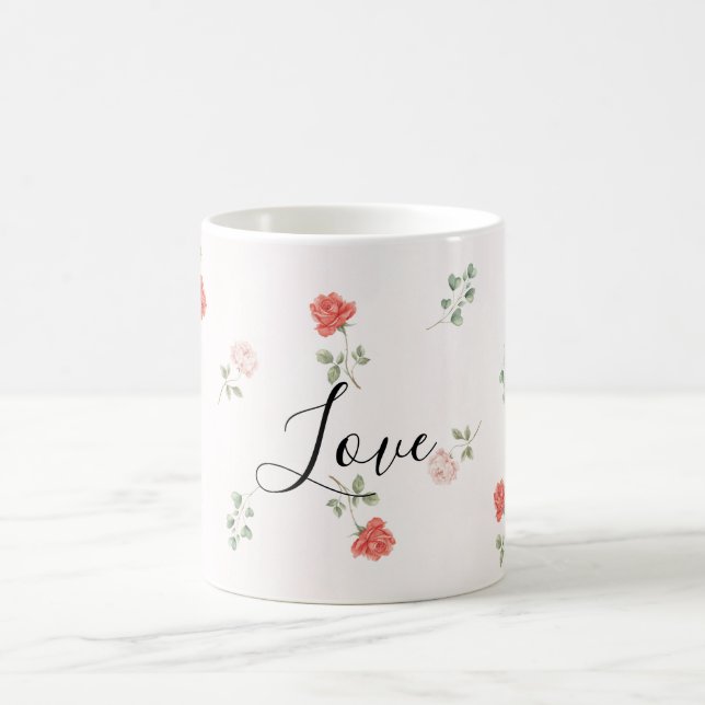 Mug Roses Roses Roses Rouges Romantiques Amour (Centre)