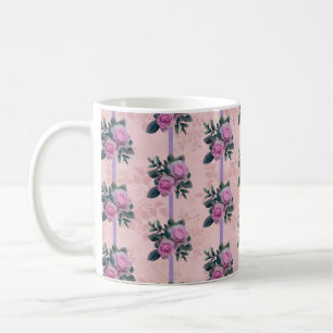 Mug Roses roses vintages Faded Antique Damas