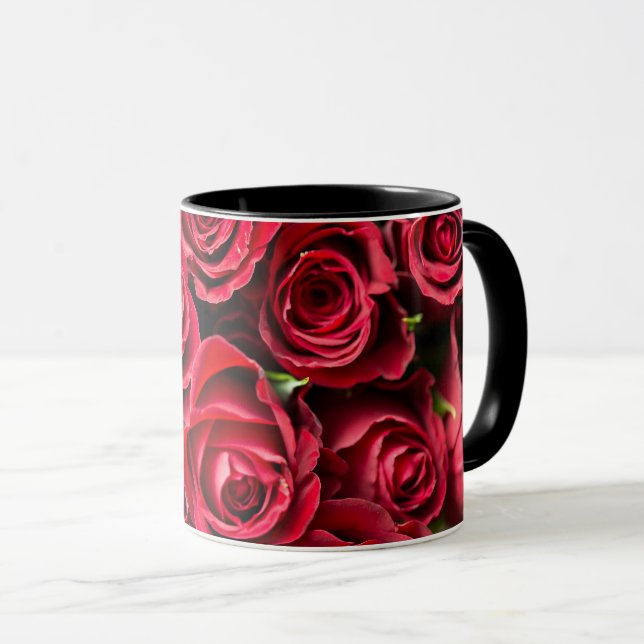 Mug Roses rouges (Devant droit)