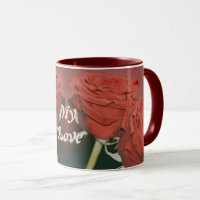 Roses rouges comme velours