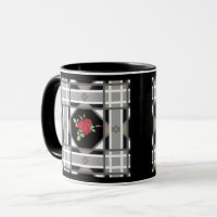 Roses rouges, rétro, cadeau, salutation, illustrat