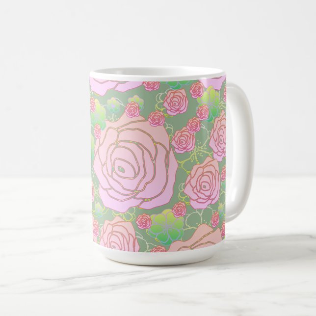 Mug Roses sauvages (Devant droit)