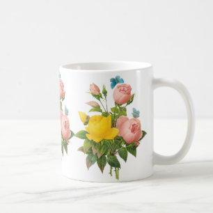 Mug Roses thé jaunes persans vintage de Redoute