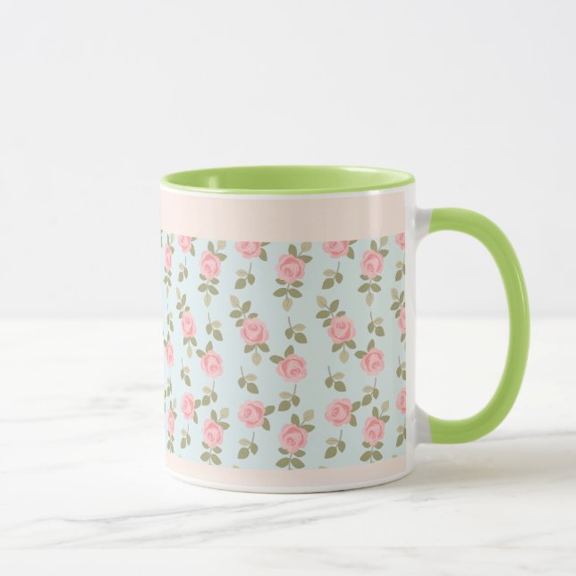 Mug Roses Vintages romantiques d'Alice (Droite)