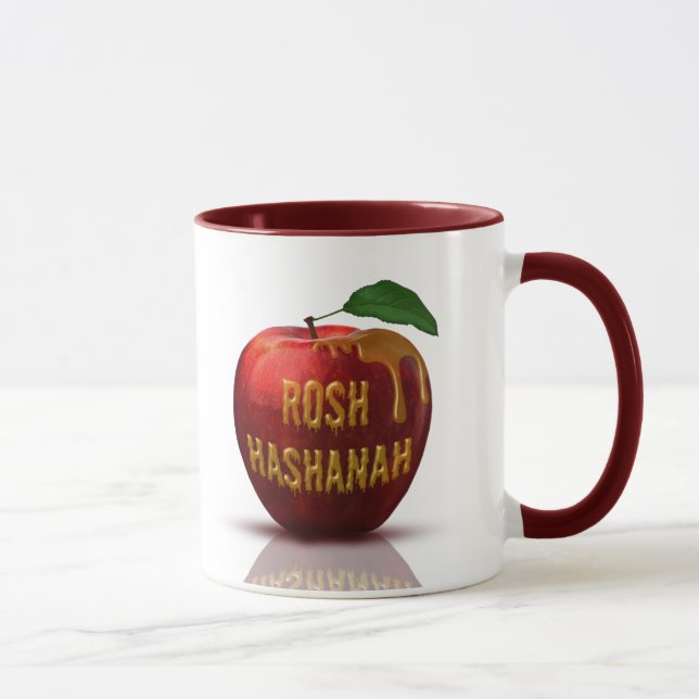 Mug Rosh Hashanah Nouvel An juif Miel Pomme (Droite)