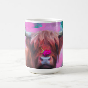 Mug "Rosie des Highlands" – Portrait de vache des High