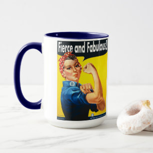 Mug Rosie la riveuse Fière et Fabuleuse Branchée