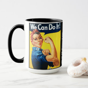 Mug Rosie le Riveter/Nous pouvons le faire/Femmes bien