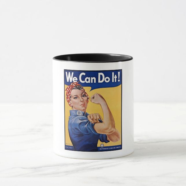 Mug Rosie le Riveter : Une femme forte pour l'autonomi (Centre)