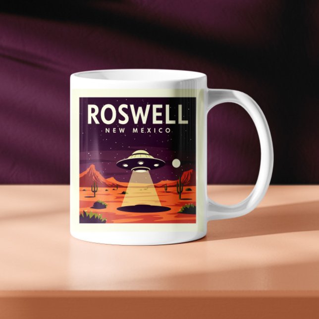 Mug Roswell Nouveau-Mexique vintage (Créateur téléchargé)