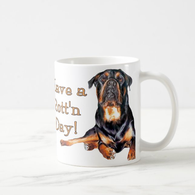 Mug Rottweiler A Un Jour Rotatif (Droite)