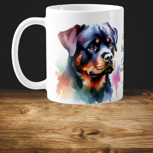 Mug Rottweiler aquarelle Personnaliser