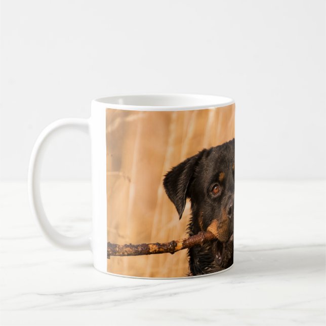 Mug Rottweiler avec bâton (Gauche)