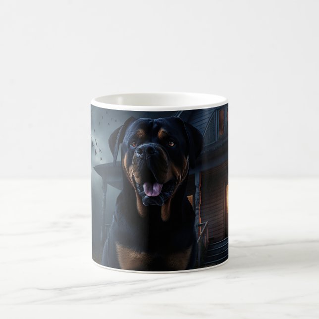 Mug Rottweiler Halloween Épouvantable (Centre)
